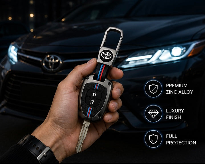 Premium Zinc Alloy Car Key Cover for Toyota Suzuki Honda Kia Hyundai