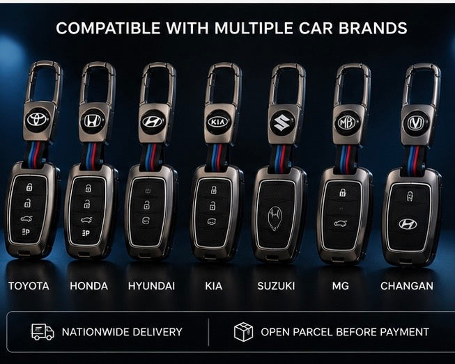 Premium Zinc Alloy Car Key Cover for Toyota Suzuki Honda Kia Hyundai