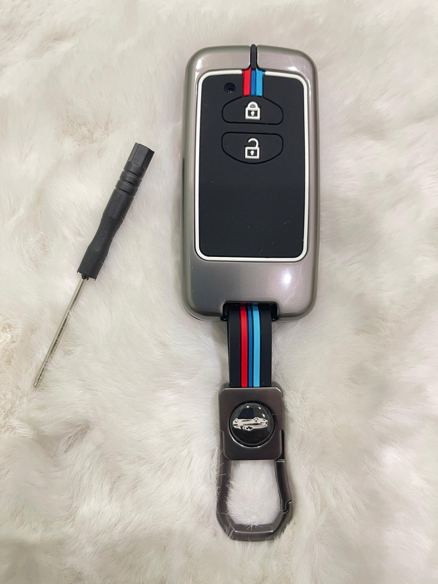 Prius & Aqua Push Start Premium Metal Key Case – Zinc Alloy Protection