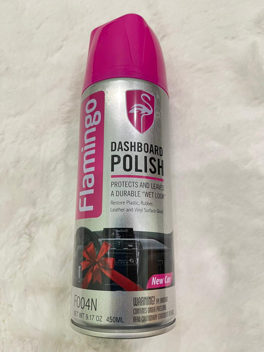 Flamingo Dashboard Polish Spray 450ml – Shine, Protect & Refresh Your Car Interior