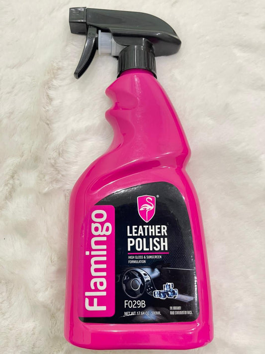 Flamingo Car Leather Polish 500ml – Shine, Protect & Restore Leather