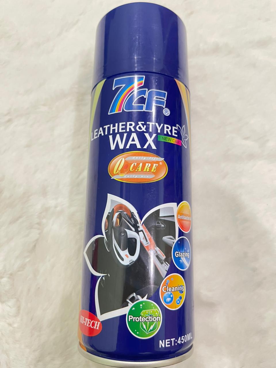 7CF Dashboard, Leather & Tyre Wax Spray 450ml – Shine, Protect & Refresh