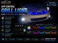 Gear Glow Autos app control car grill lights 4 piece multicolor LED kit