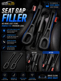 Gear Glow Autos Car Seat Gap Filler universal fit premium car interior accessory