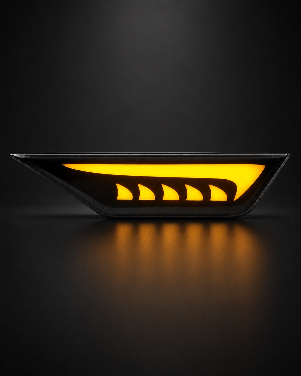Honda Civic X 2016 to 2022 LED fender light showing yellow indicator function