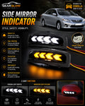 Toyota Corolla side mirror indicator light 2009 to 2014 dual function white parking and yellow indicator